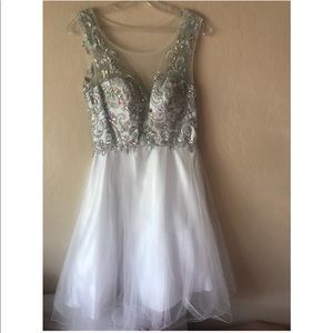Formal White May Queen Dress